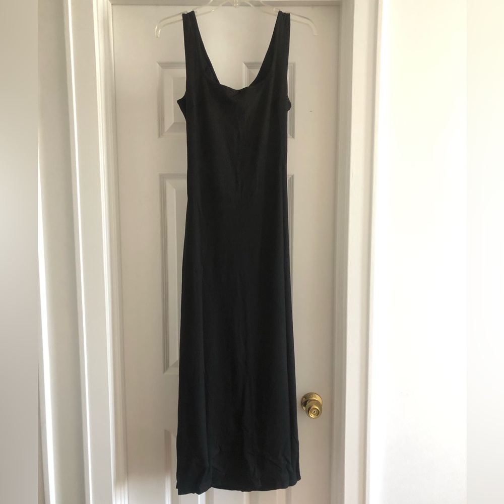 NWT Black backless midi dress